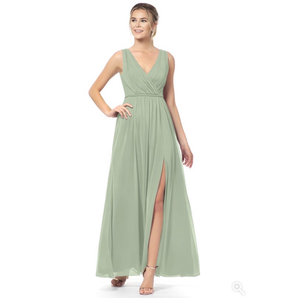 Azazie Tanicia Dusty Sage Bridesmaid Dress
